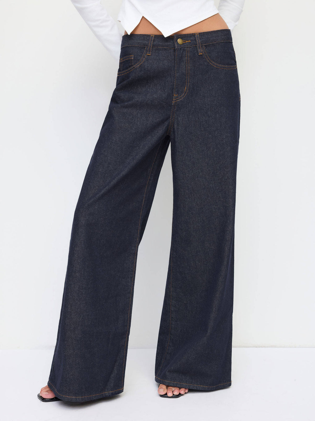 Denim Low Rise Baggy Jeans | BG78 - view 7