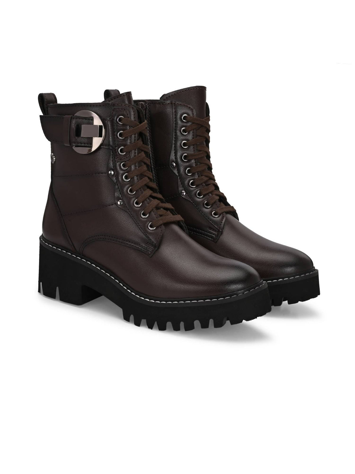Light - Brown women’s vegan leather, light weight ankle Casual Boots | BT61 - view 1