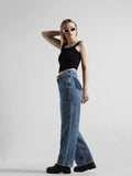Blue High Rise Carpenter Jeans