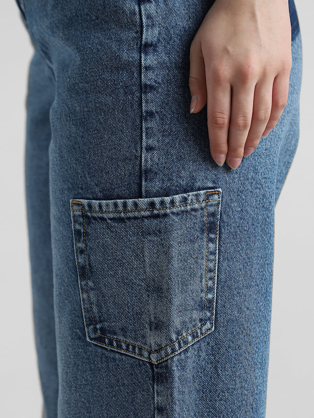 Blue High Rise Carpenter Jeans
