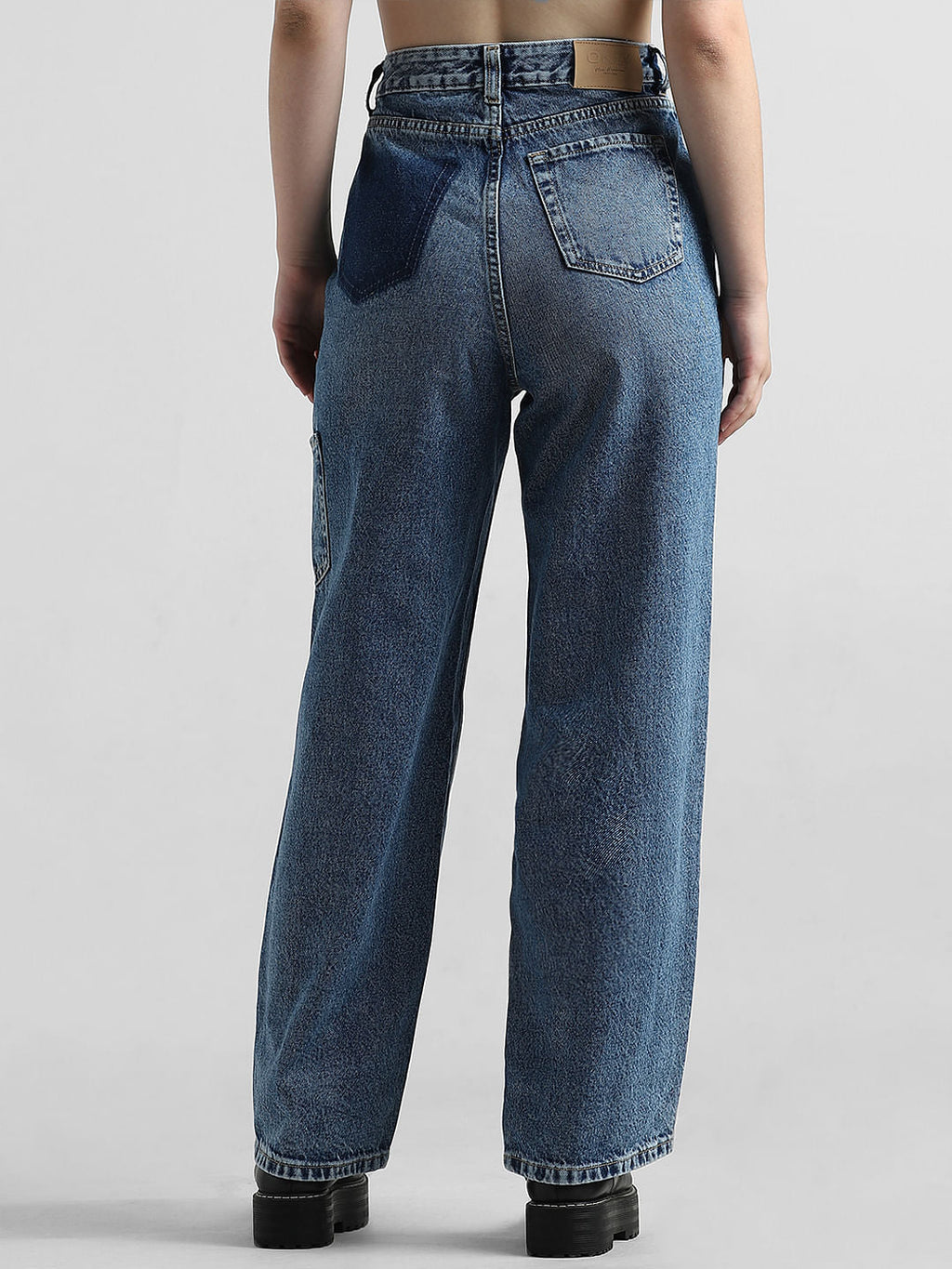 Blue High Rise Carpenter Jeans