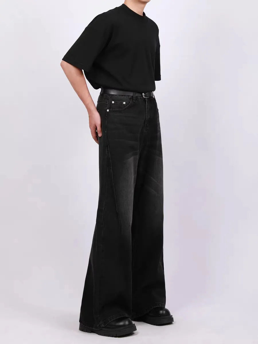 Contrast Curve Baggy Joggers