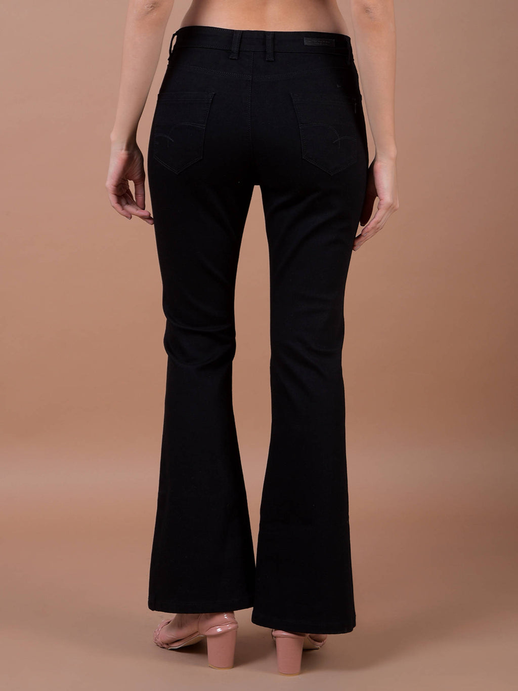 Womens Black Boot Cut Jeans | BT10 - view 2