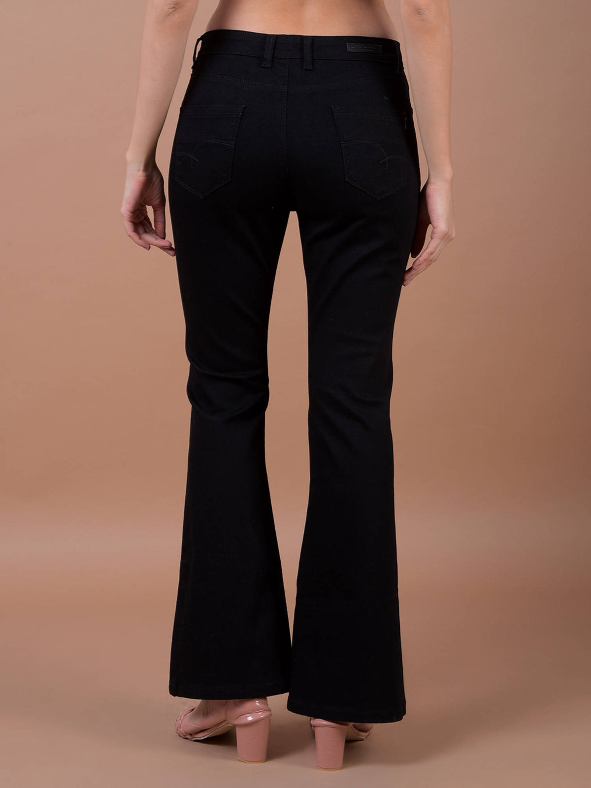 Womens Black Boot Cut Jeans | BT10 - view 2
