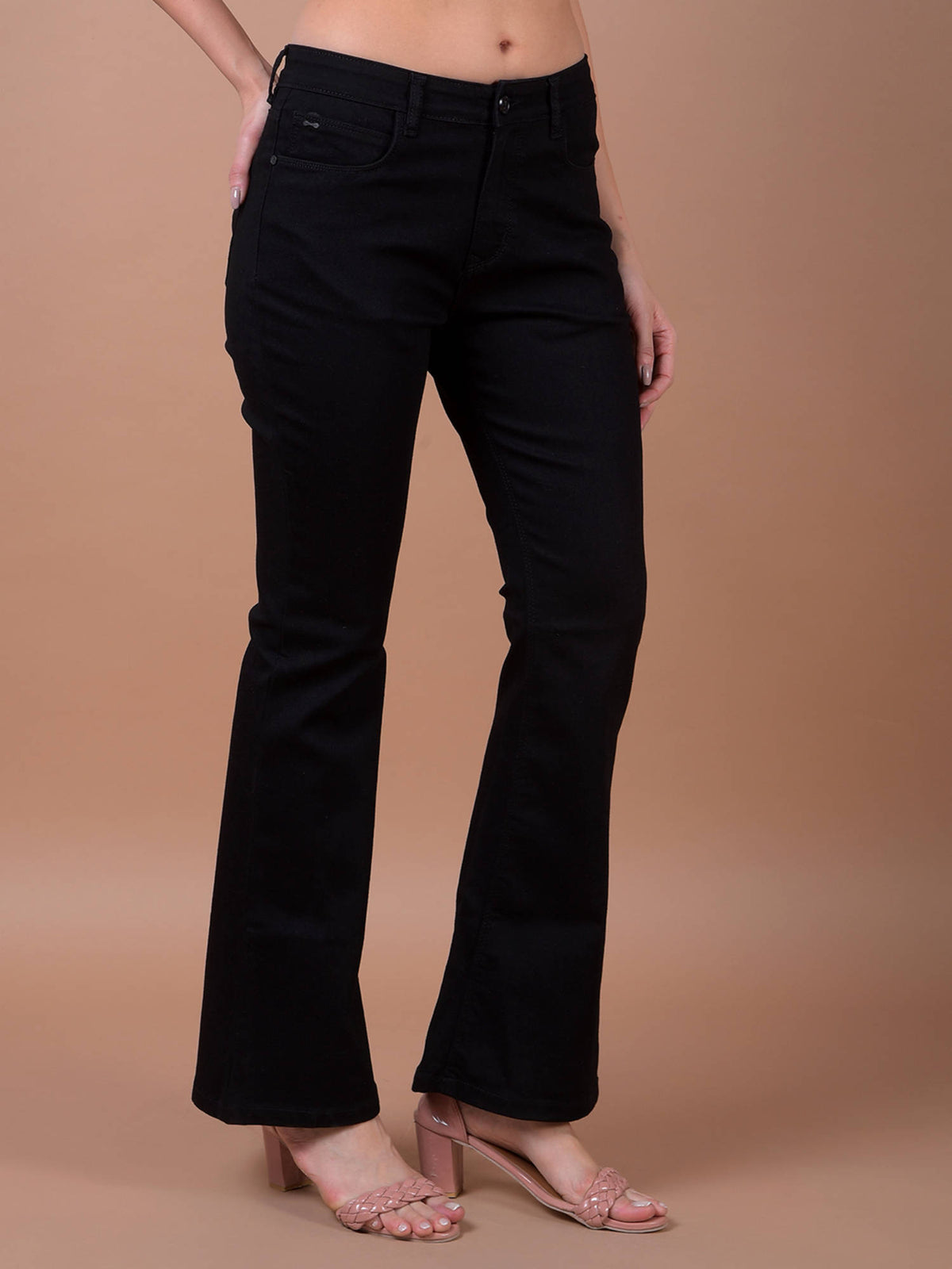 Womens Black Boot Cut Jeans | BT10 - view 5