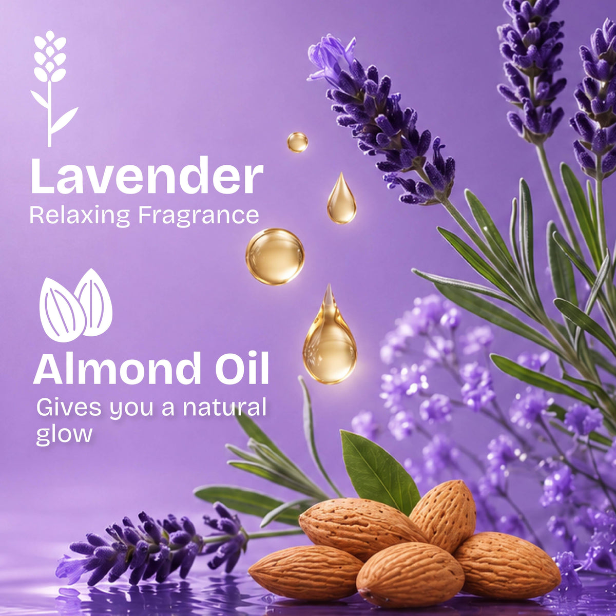 Fragrant Body Wash Lavender & Almond Oil Moisturizing Shower Gel Supersaver Refill Pack | B20 - view 5