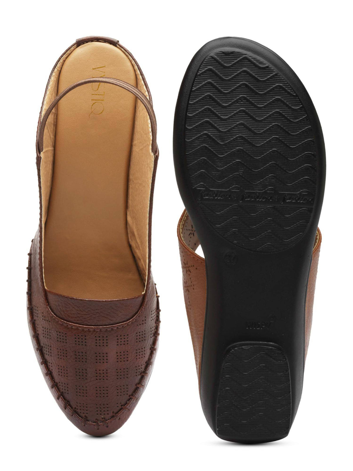 Women Brown Stylish Wedges Heels | H78 - view 7