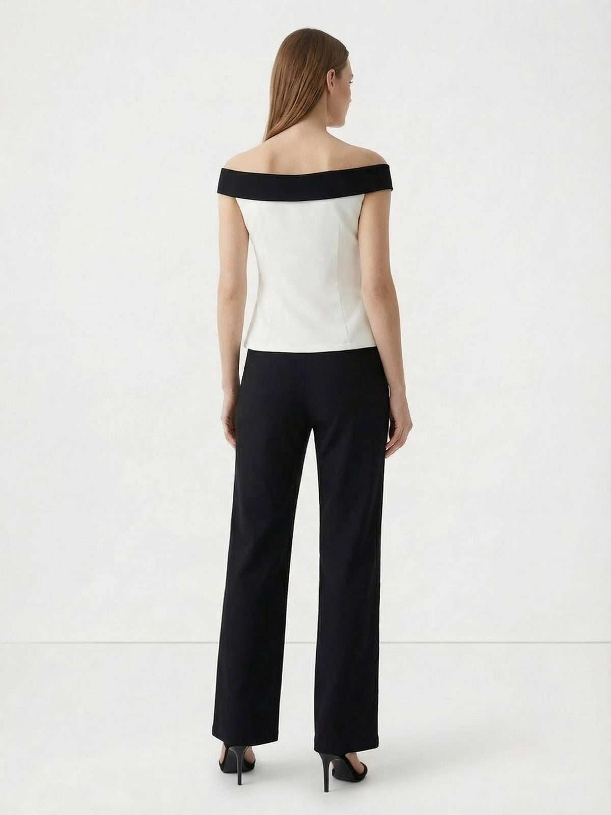 Off White Solid Top | pt51 - view 2