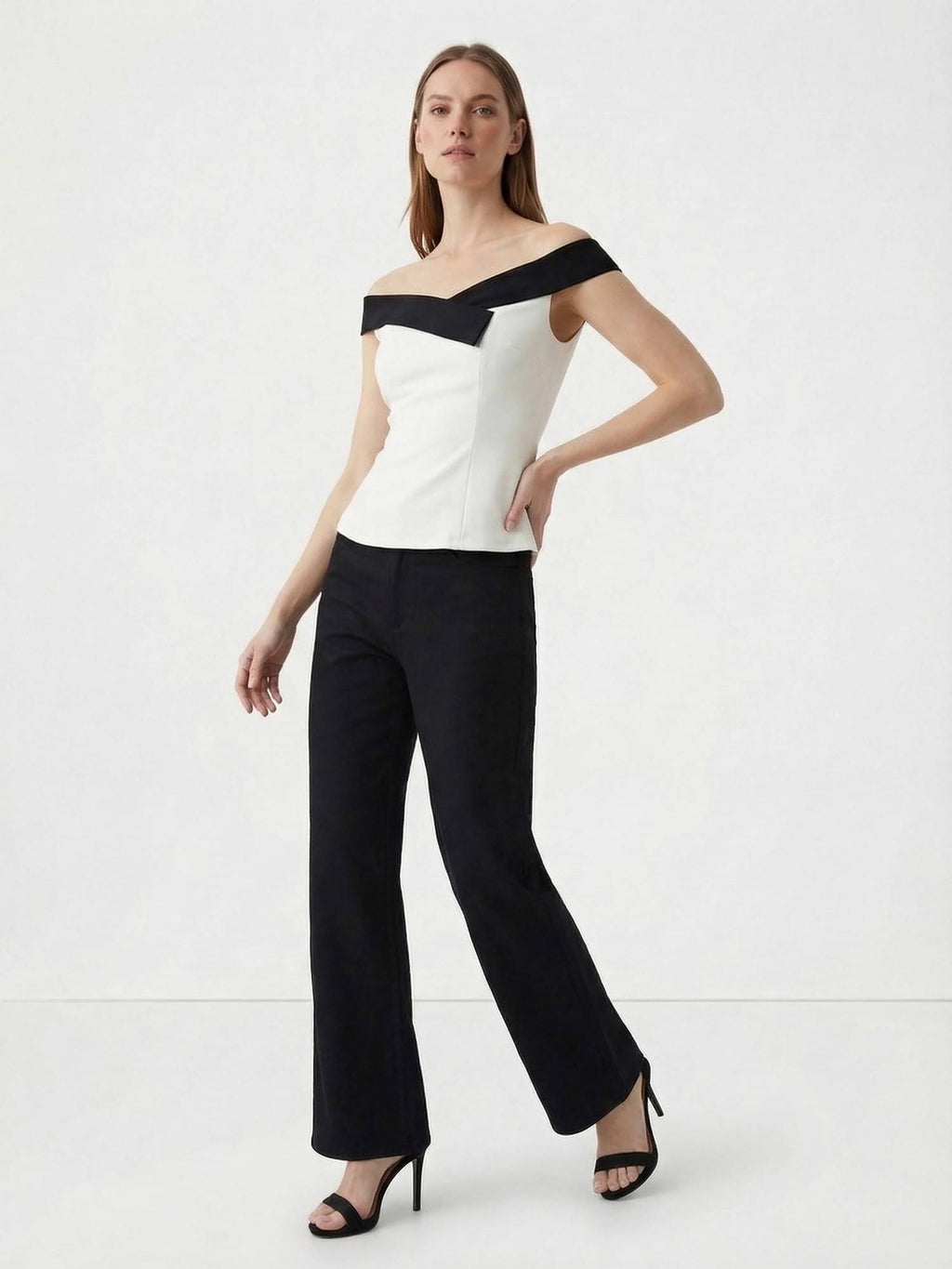 Off White Solid Top | pt51 - view 7