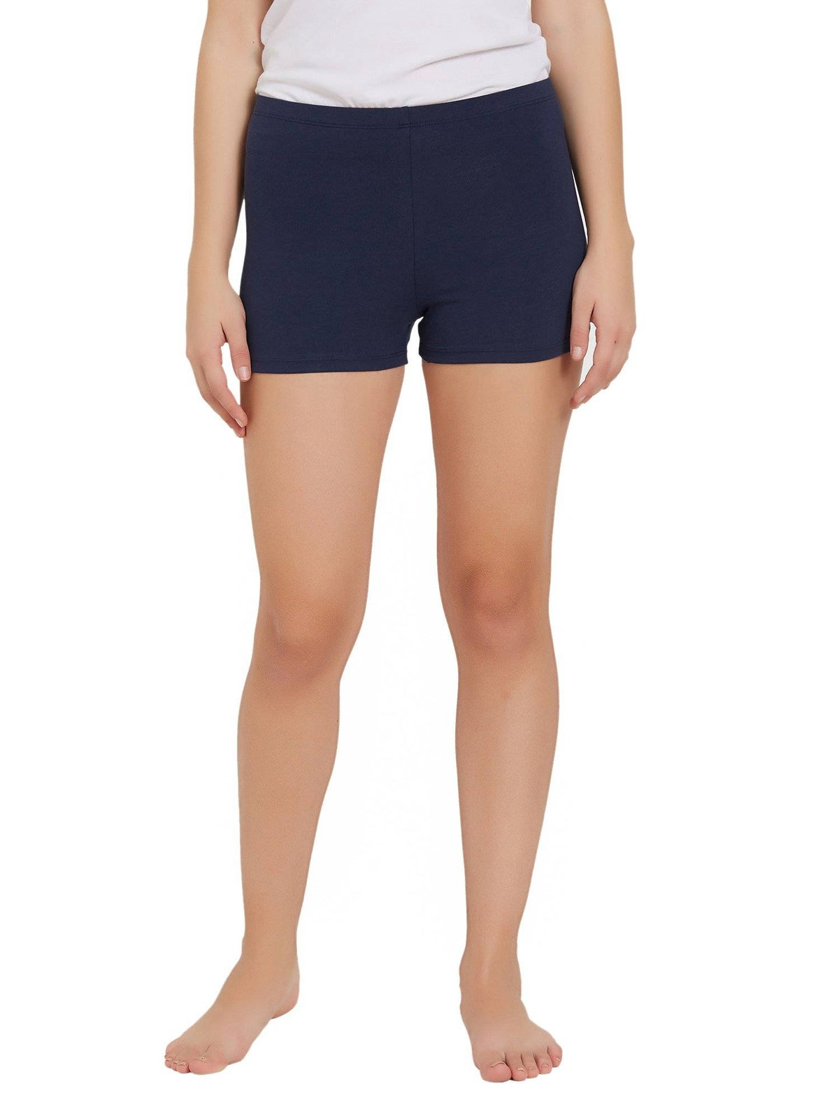 Women Mid Rise Breathable Mid Thigh Length Cycling Shorts (Pack of 2) - view 8
