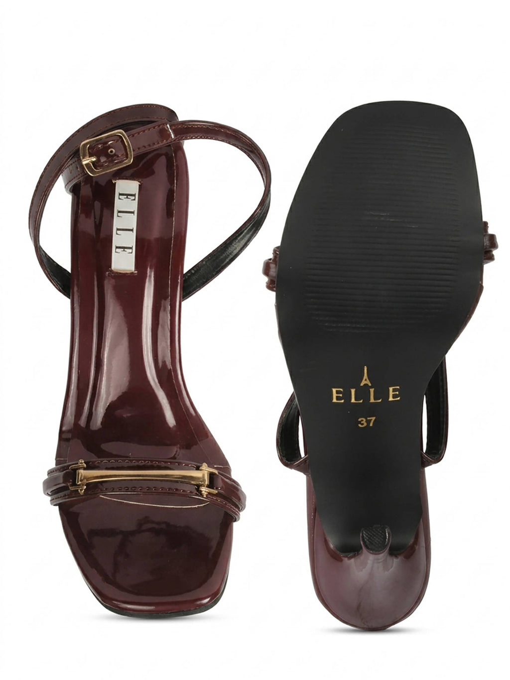 Women'S Square Toe Stiletto Heels-Wine | H78 - view 5