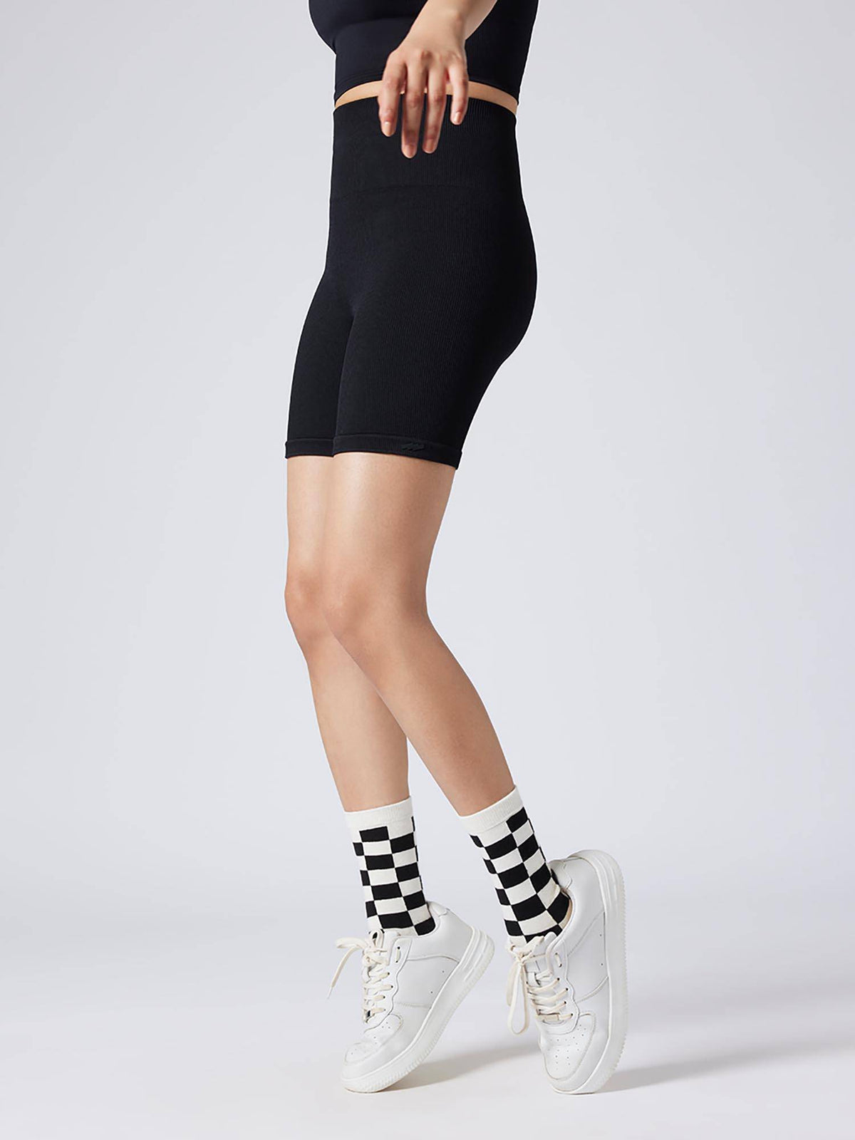 Black Flexrib Bike Shorts - view 3