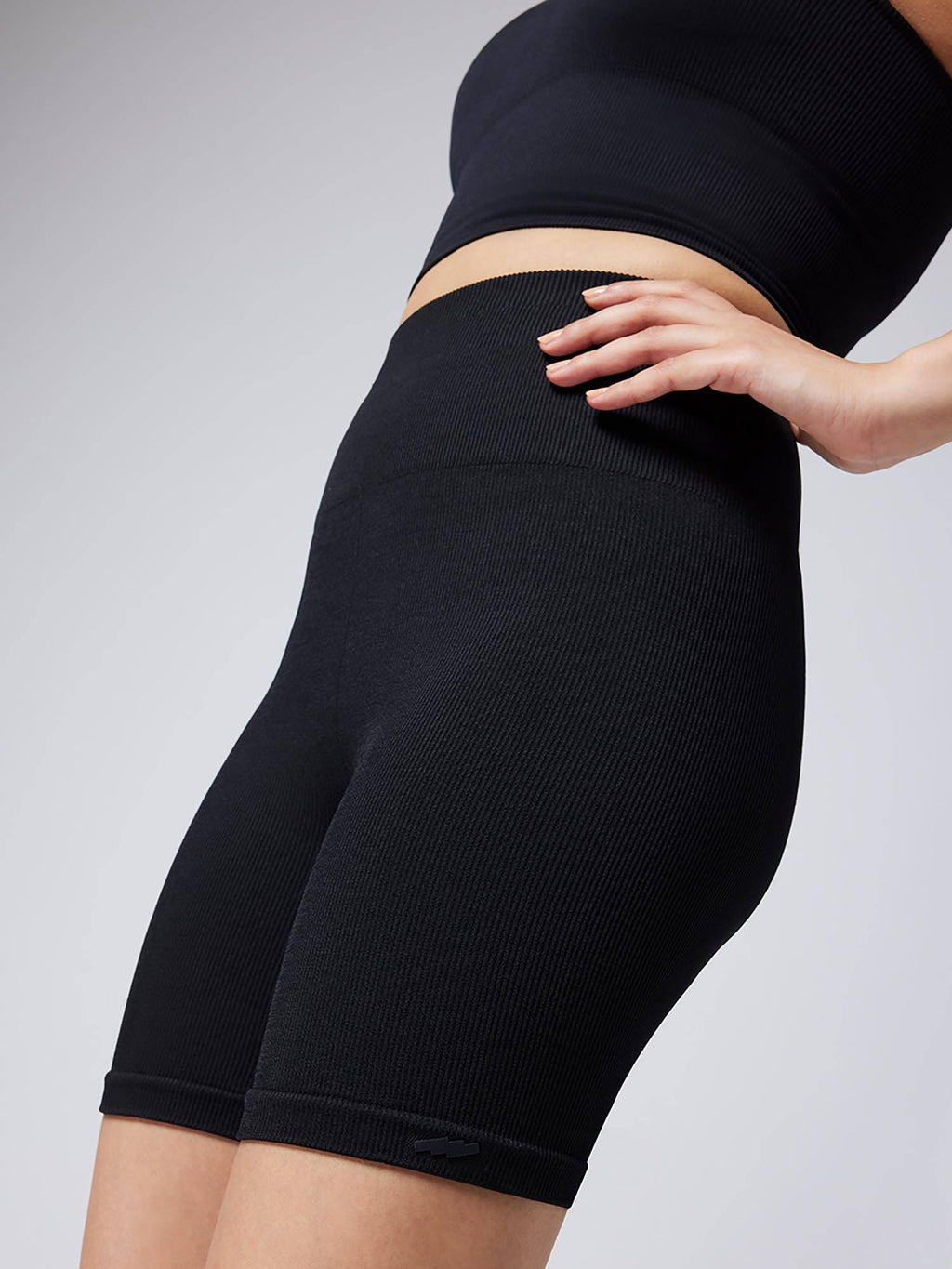 Black Flexrib Bike Shorts - view 5