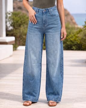 Shein Women Full Length Dart Detail Clean Wash Jeans