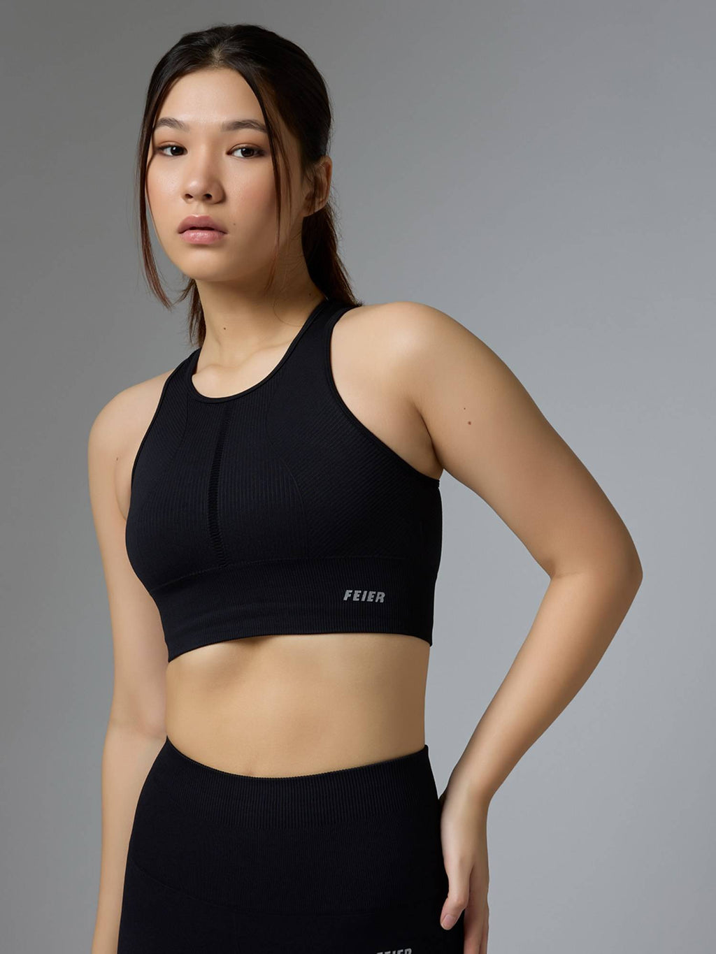 Green Nylon Sports Bra | sb09 - view 11
