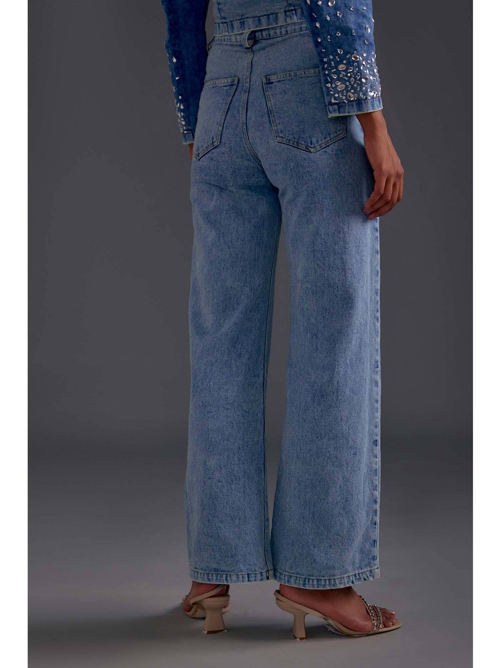 Embellished Wide Leg Jeans | WL90 - view 2