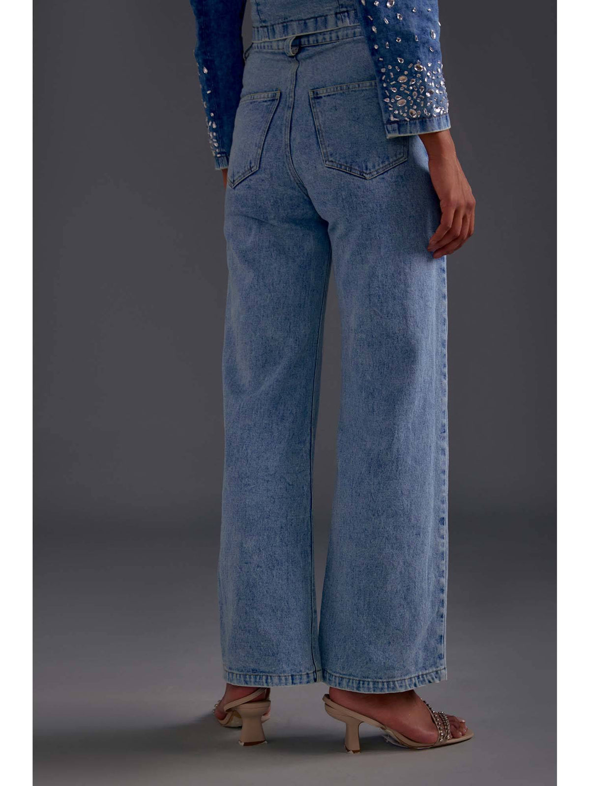Embellished Wide Leg Jeans | WL90 - view 2