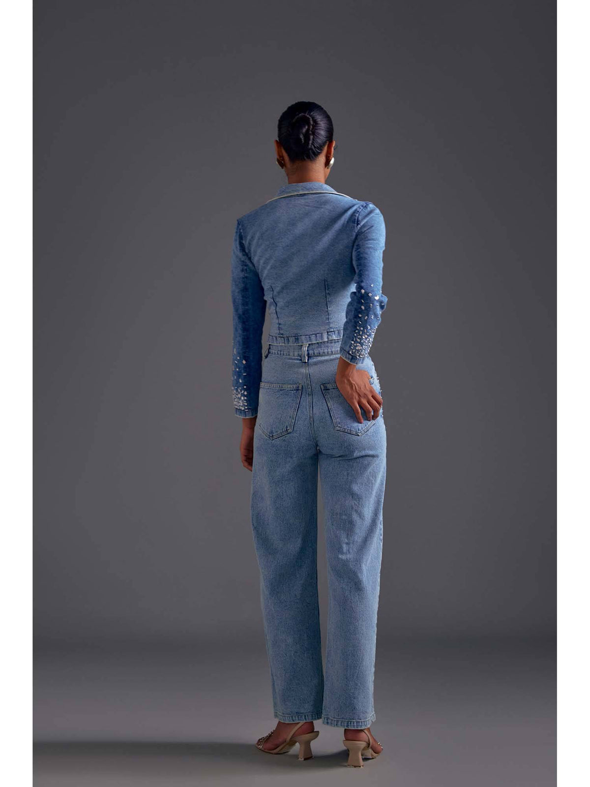 Embellished Wide Leg Jeans | WL90 - view 4