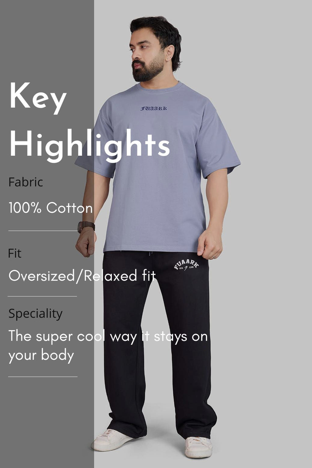Sword Oversized T-shirt Light Grey