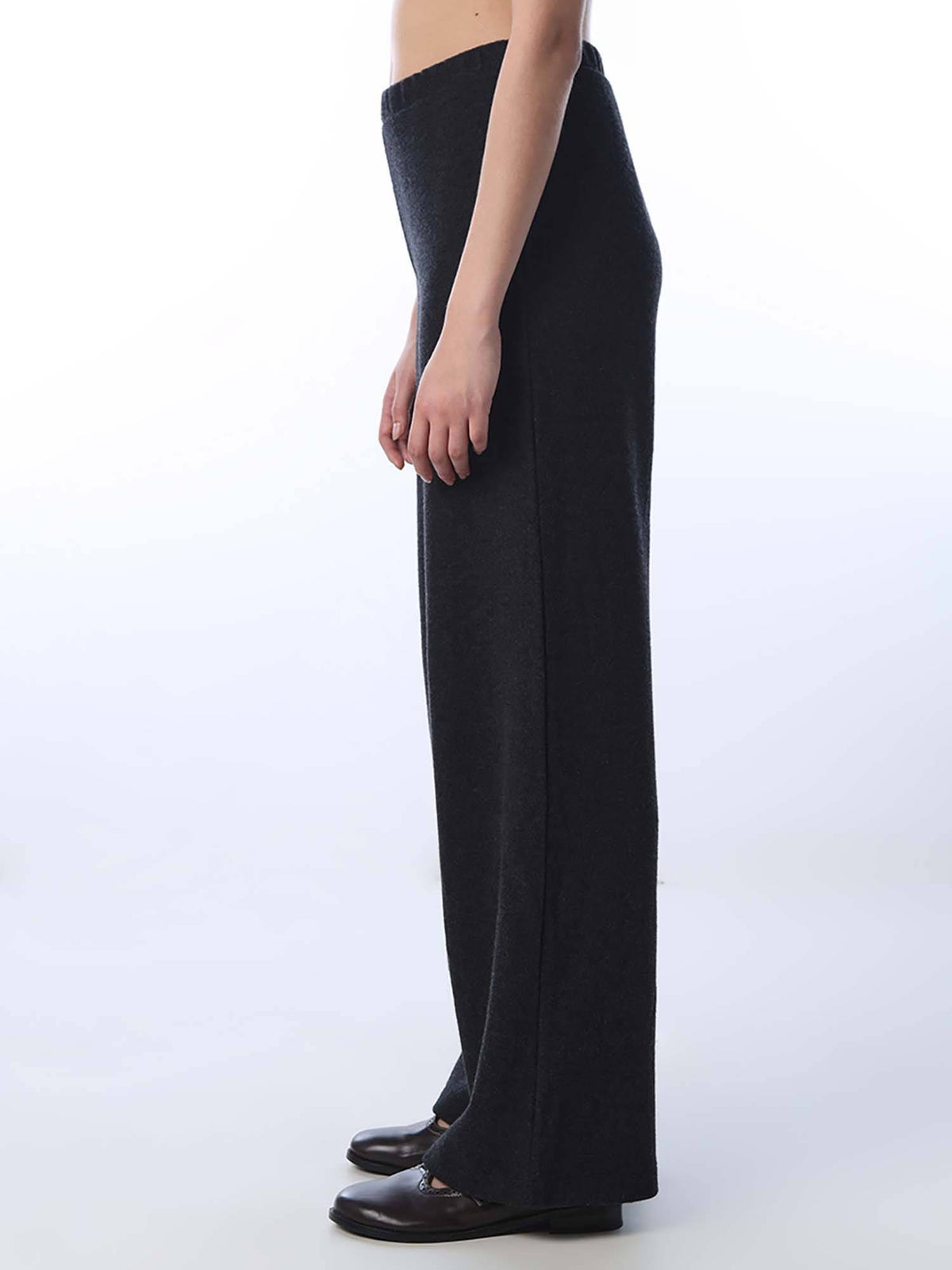 Womens Solid Grey Trouser | O24 - view 4