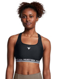 Project Rock Crossback Mid Sports Bra Black | sb09 - view 1