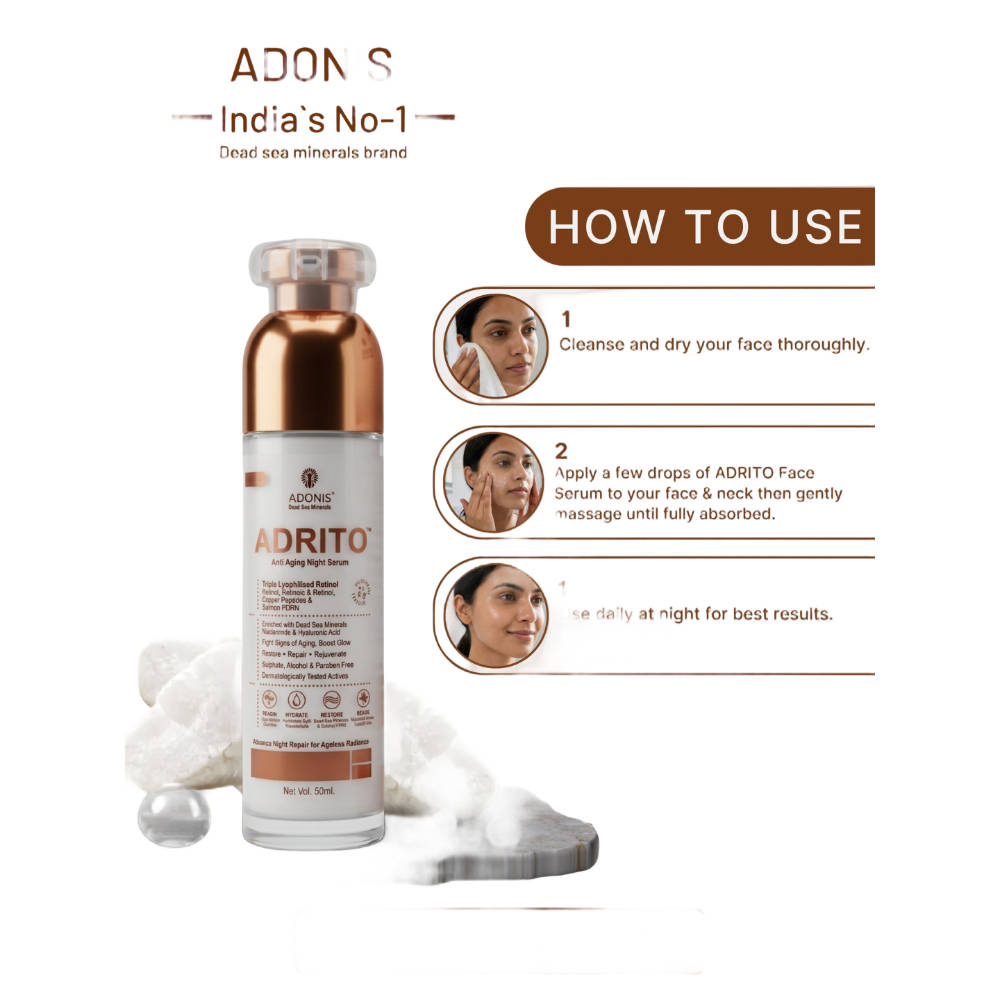 Unisex Adrito Face Serum With Retinol & Hyaluronic Acid For Anti Aging & Skin Firming | Z8 - view 4