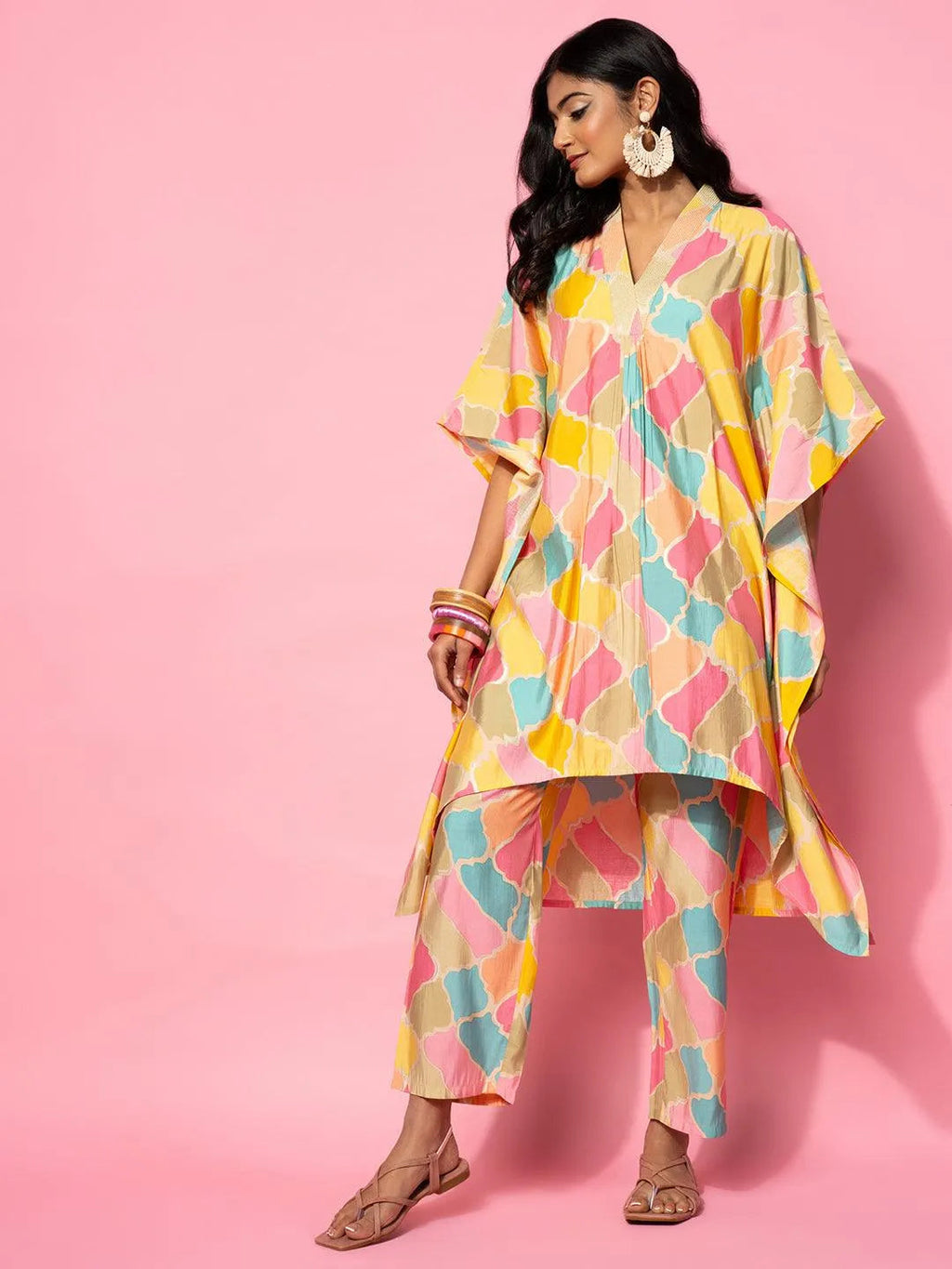Gerua Multicoloured Printed Co-Ords CO87