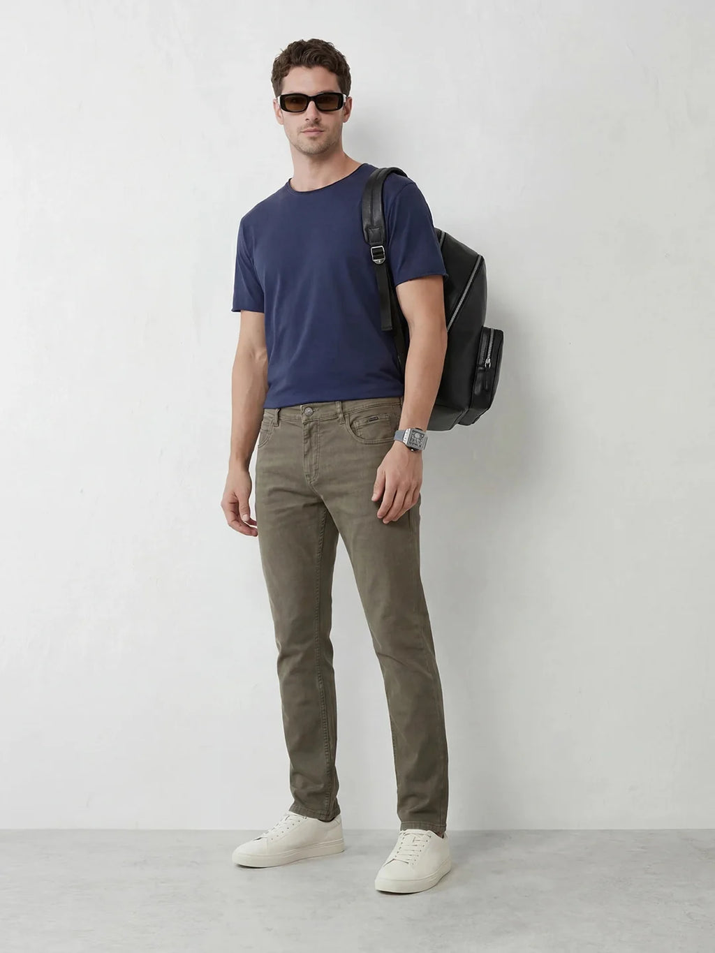 Classic Slim Fit Denim Jeans | Olive