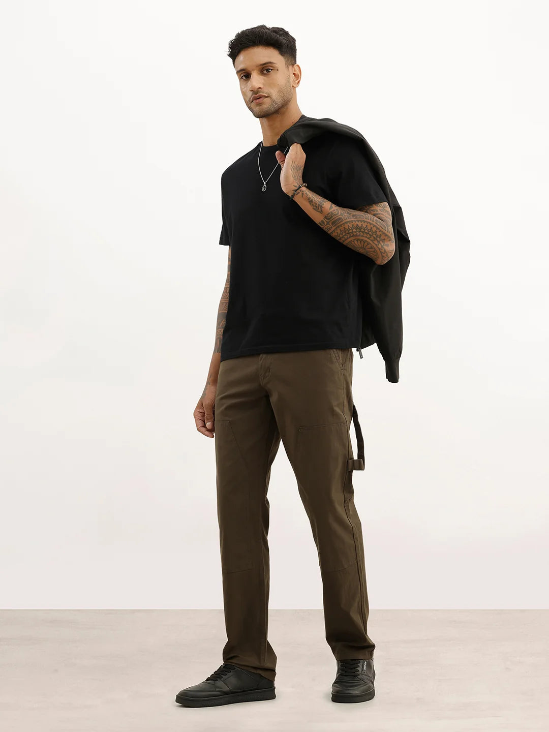 Straight Fit Carpenter Denim | Olive