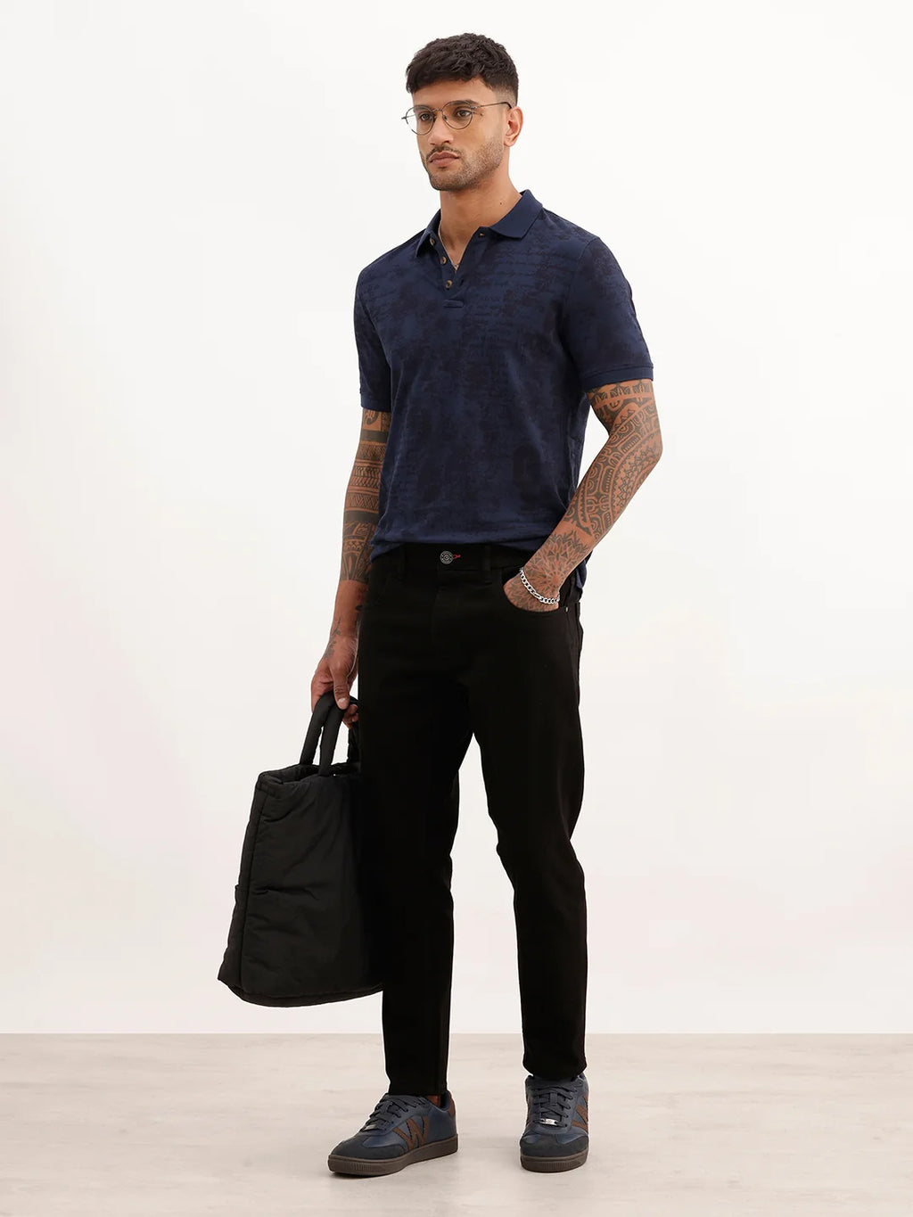 Solid Slim Crop Fit Denim Jeans | Black