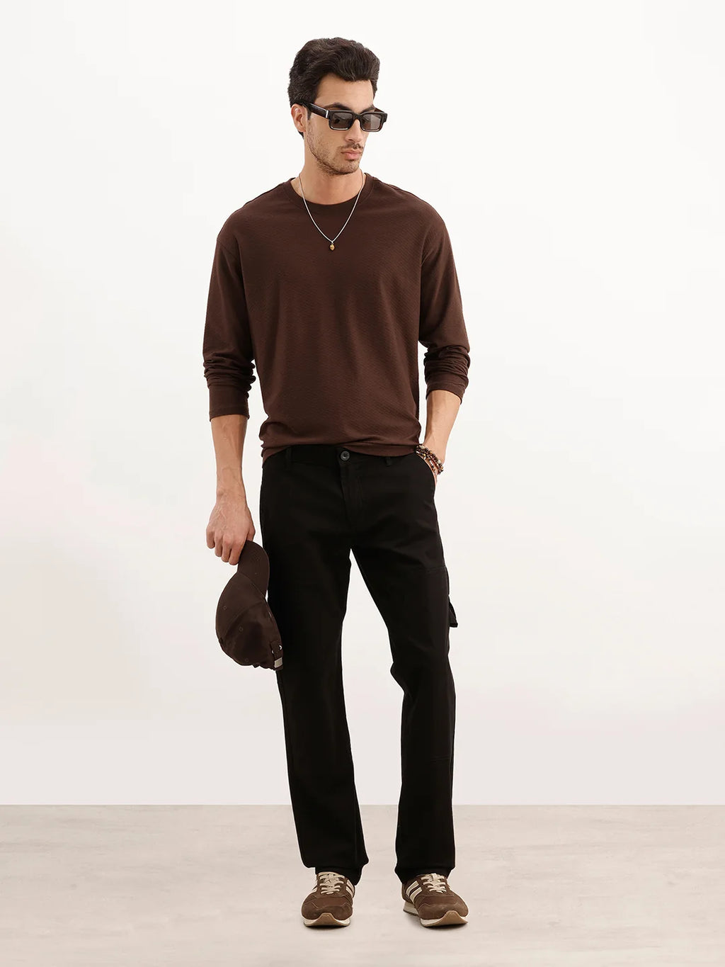 Solid Straight Fit Carpenter Trouser | Black