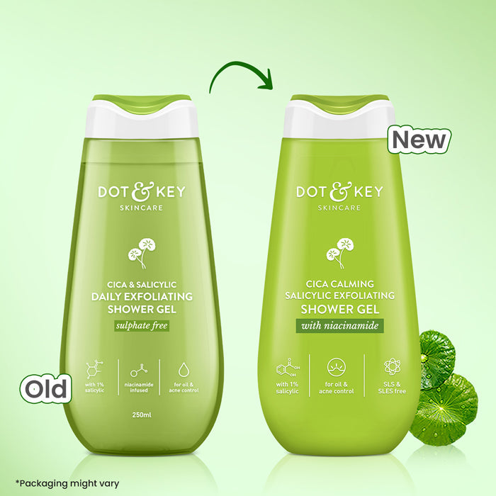 Cica + 1% Salicylic Acid Exfoliating Shower Gel