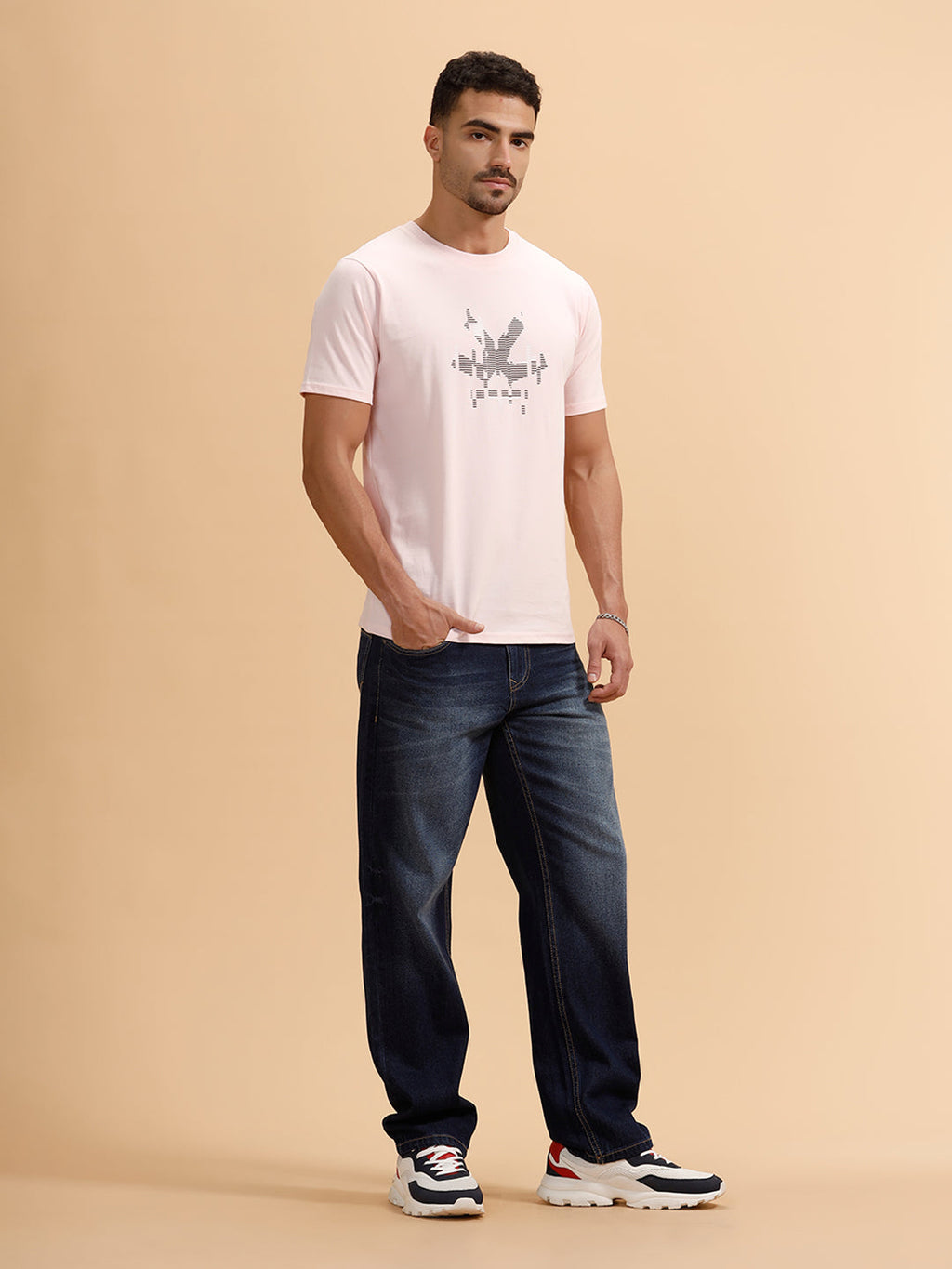 Heavy Fade Anti Fit Jeans | Dark Blue