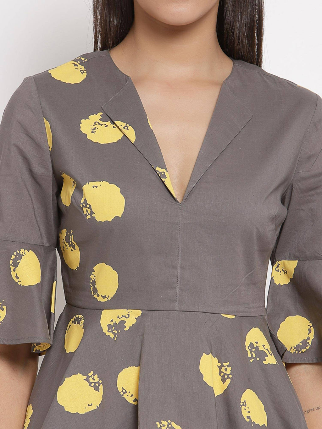 Grey Mix Print Top | pt51 - view 4