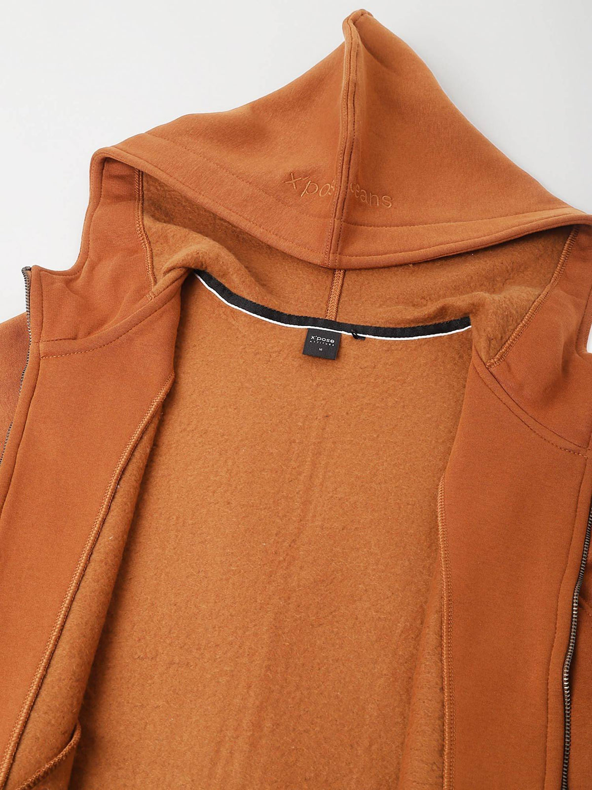 Women Brown Solid Hooded Sweatshirt | HD56 - view 6