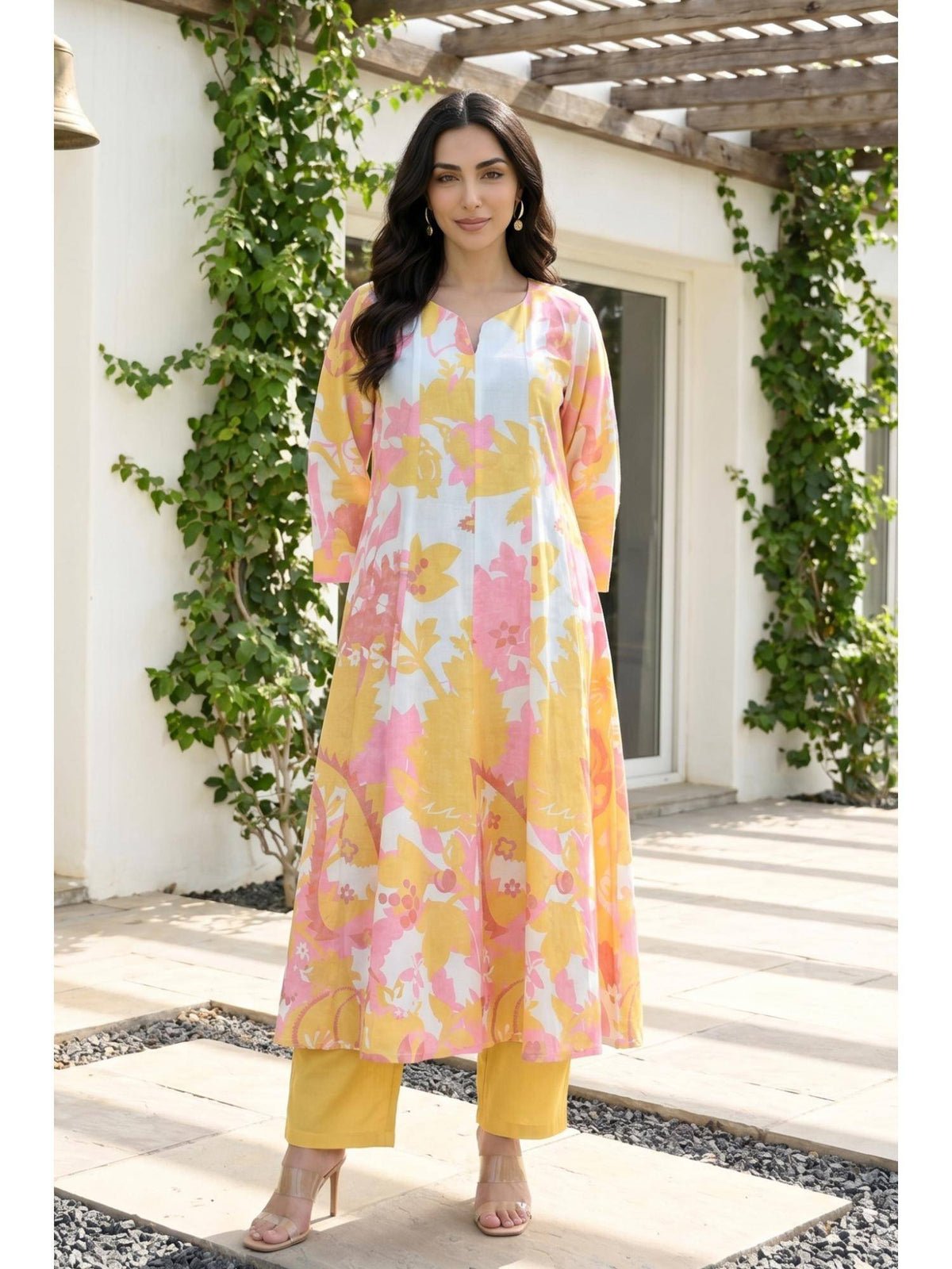 Off White Pure Cotton Kurta | U3S - view 7