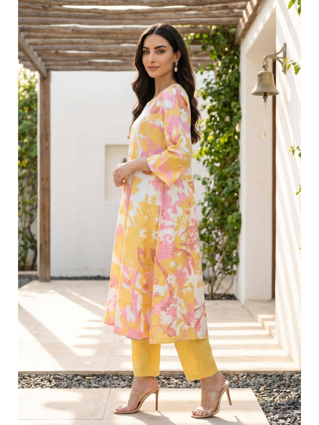 Off White Pure Cotton Kurta | U3S - view 10