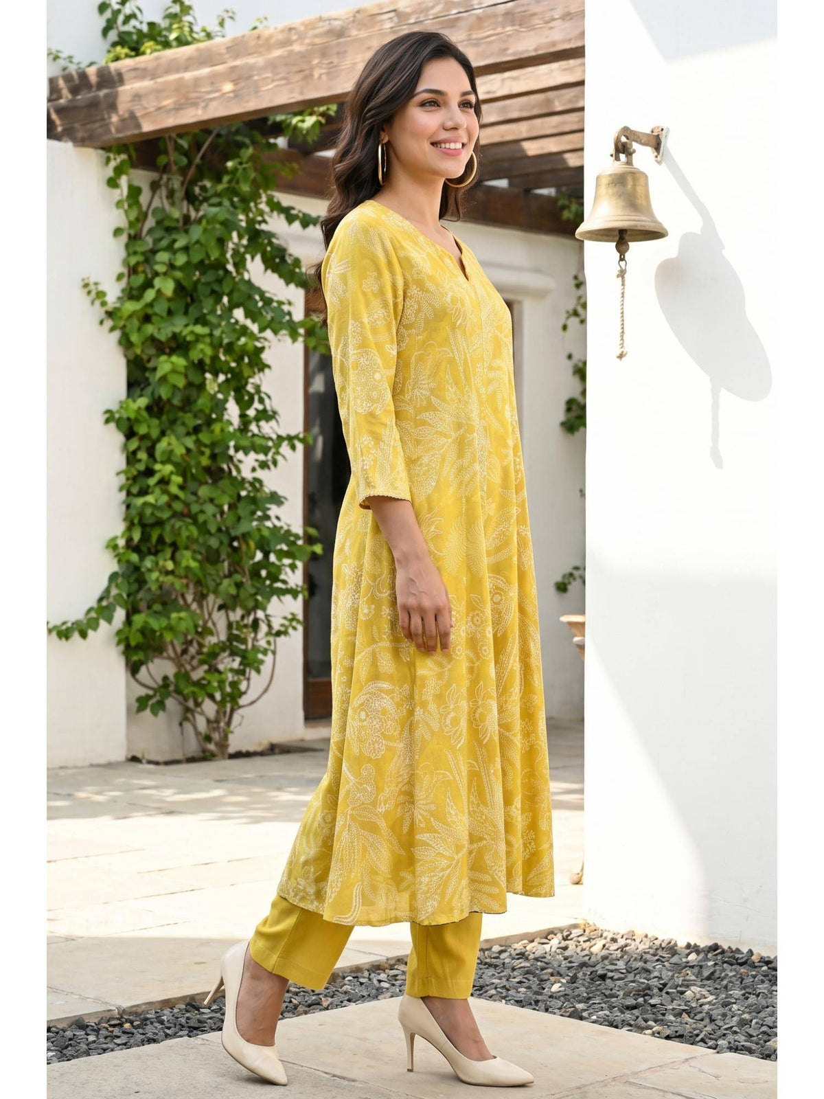 Mustard Rayon Kurta | FY93 - view 6