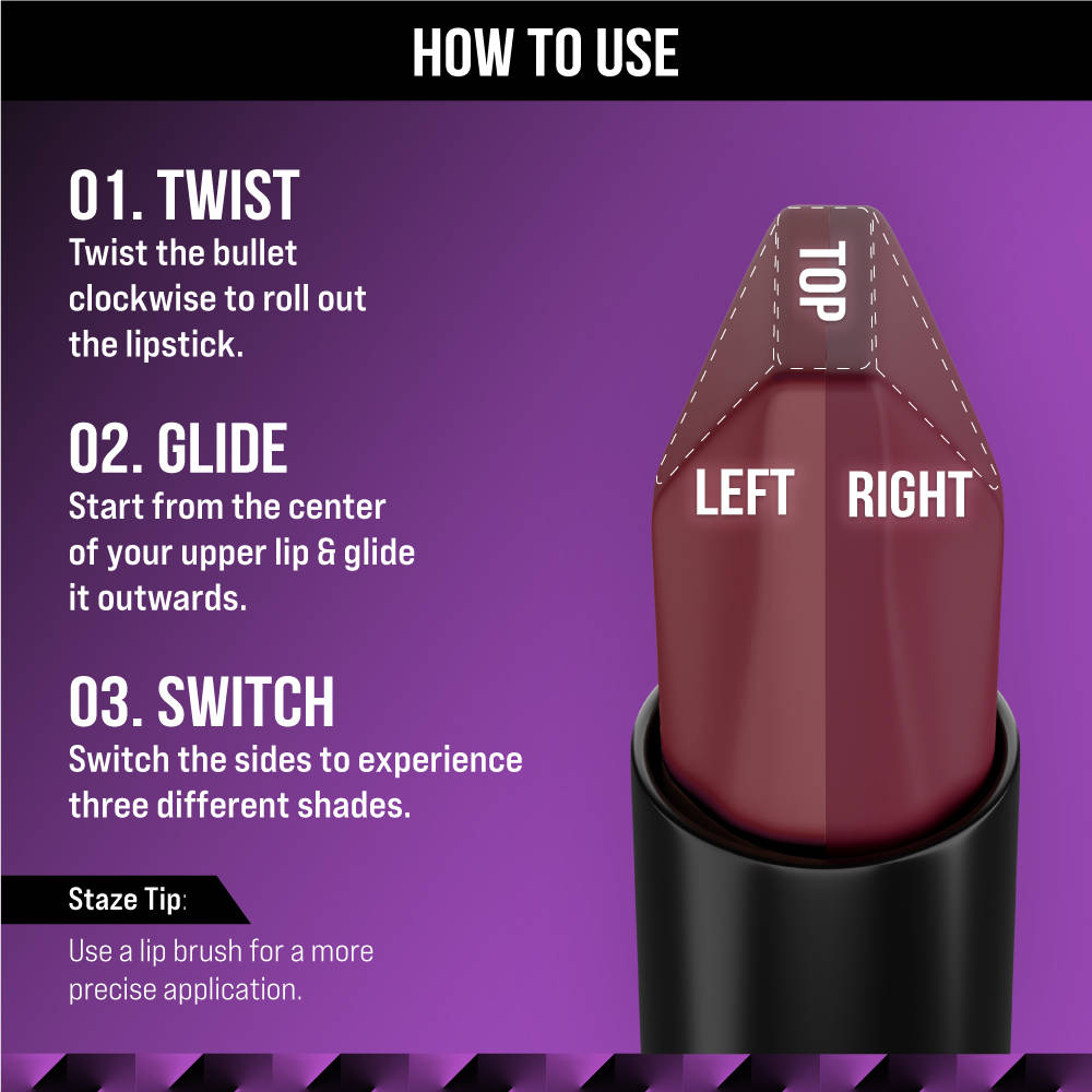 9to9 Love Tri-Angle 3 in 1 Lipstick | L12 - view 7