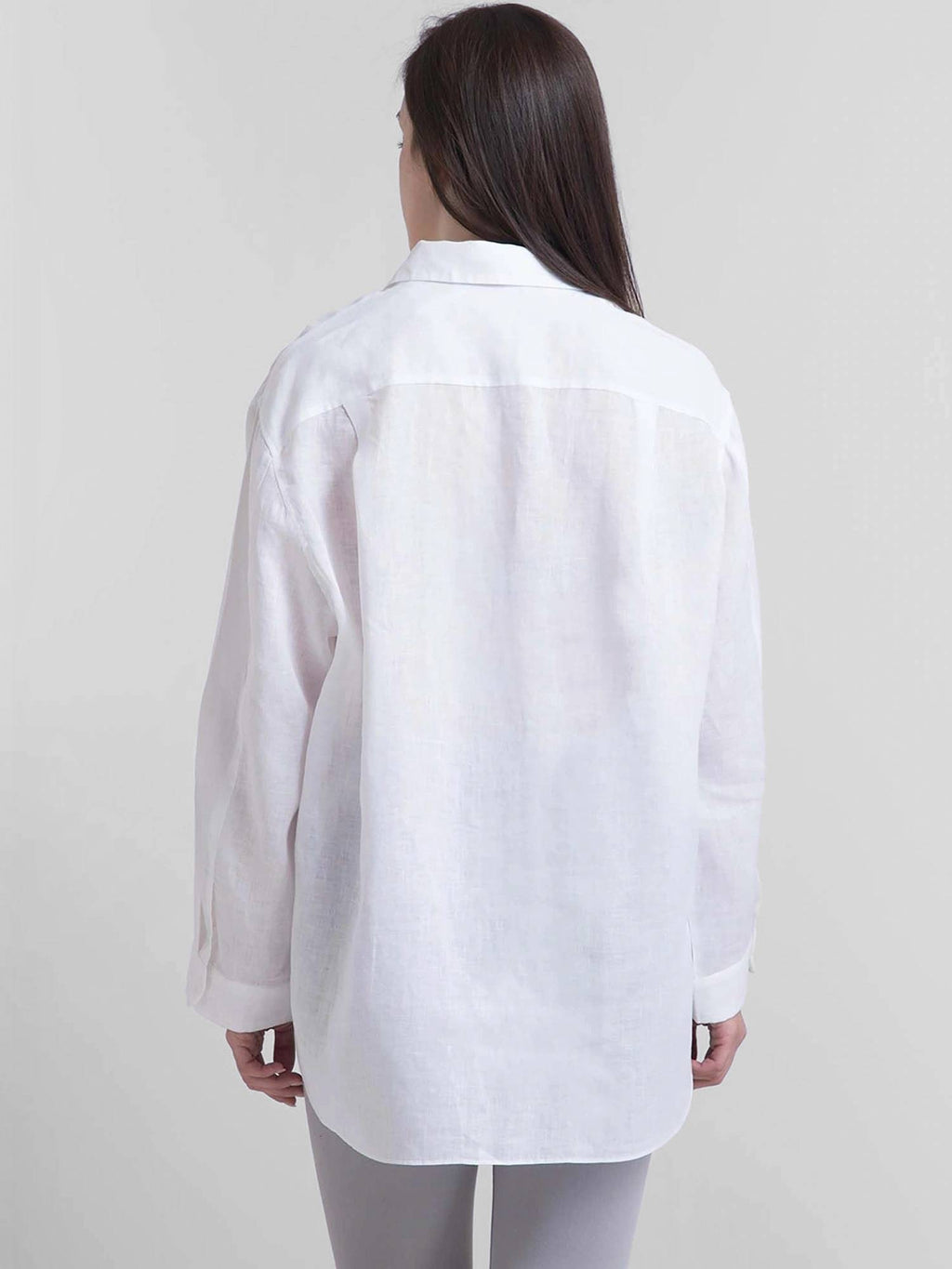 White Solid Regular Shirt | S67 - view 3