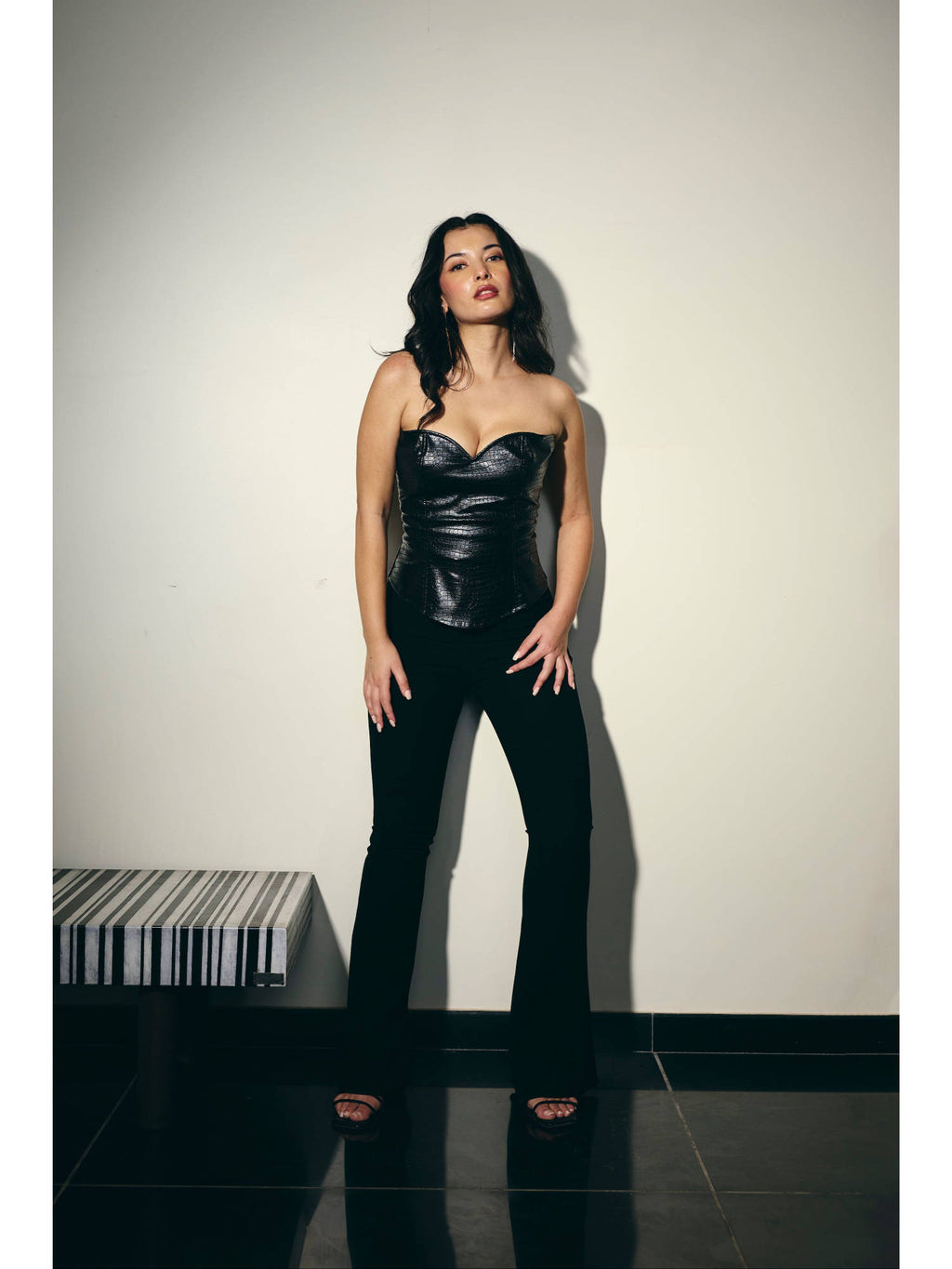 Women Black Blackout Top | TT90 - view 3