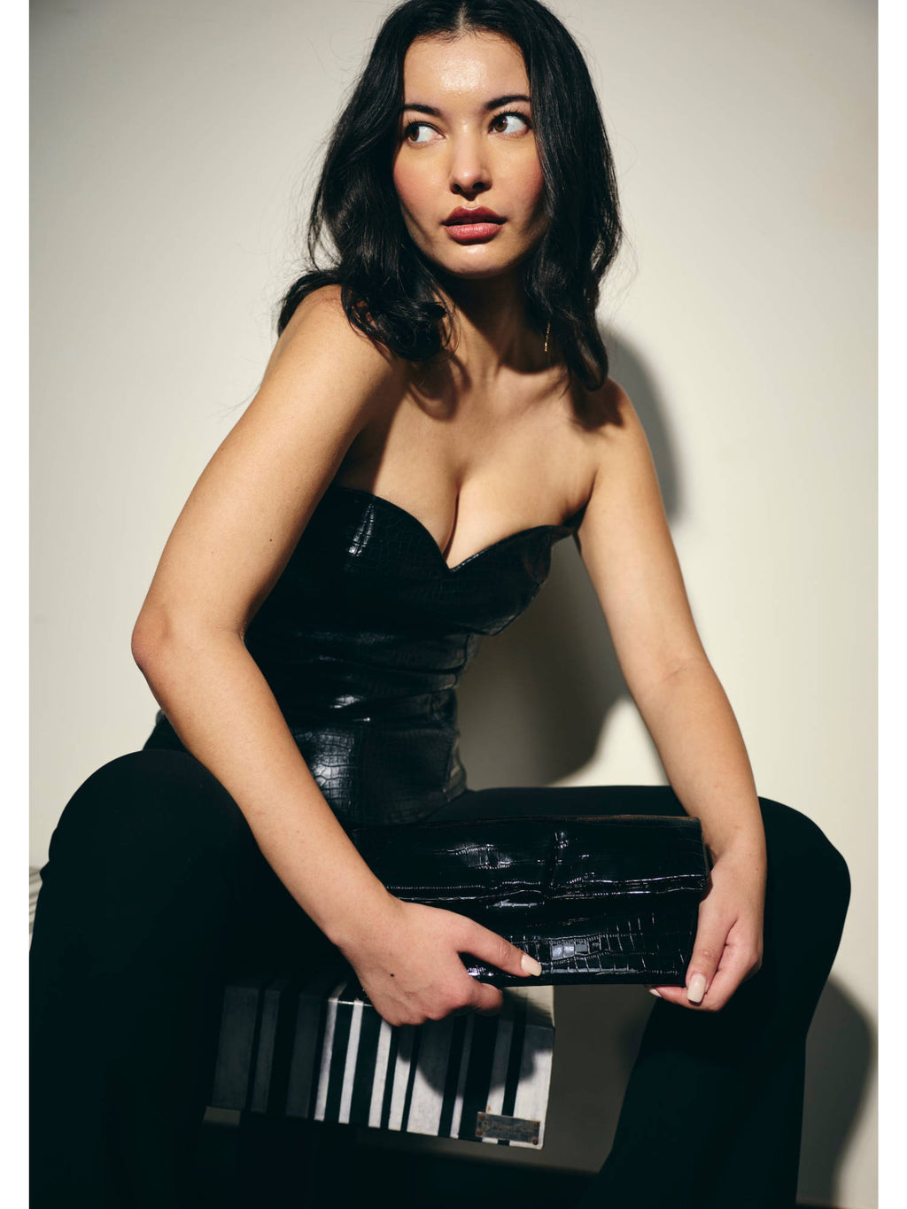 Women Black Blackout Top | TT90 - view 9