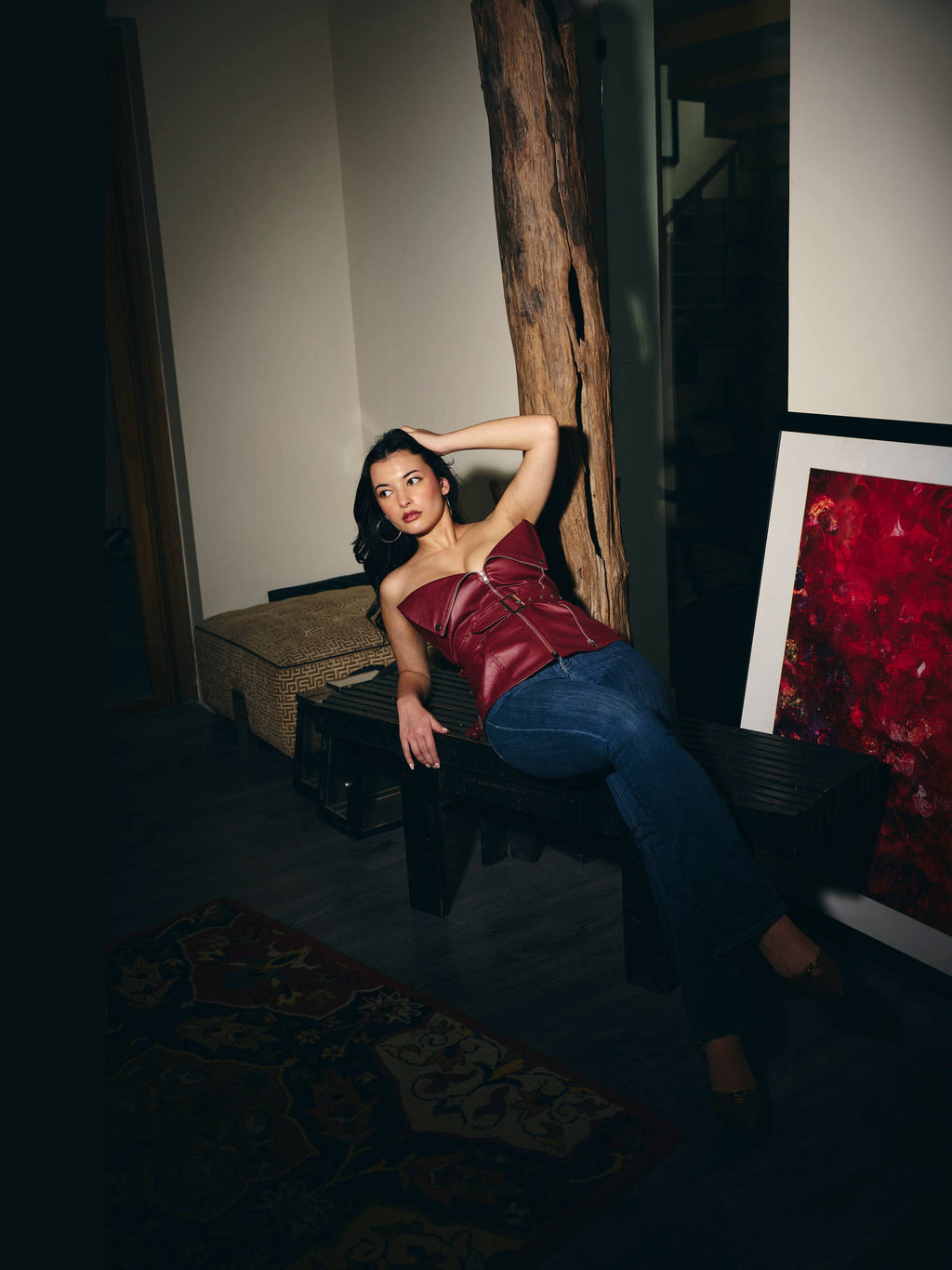 Women Red hot Rodeo Top | TT90 - view 2
