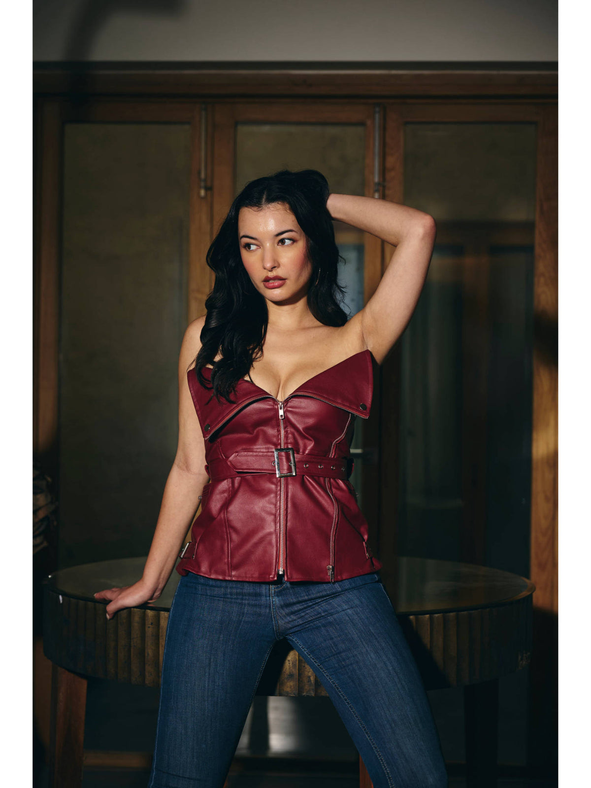 Women Red hot Rodeo Top | TT90 - view 3