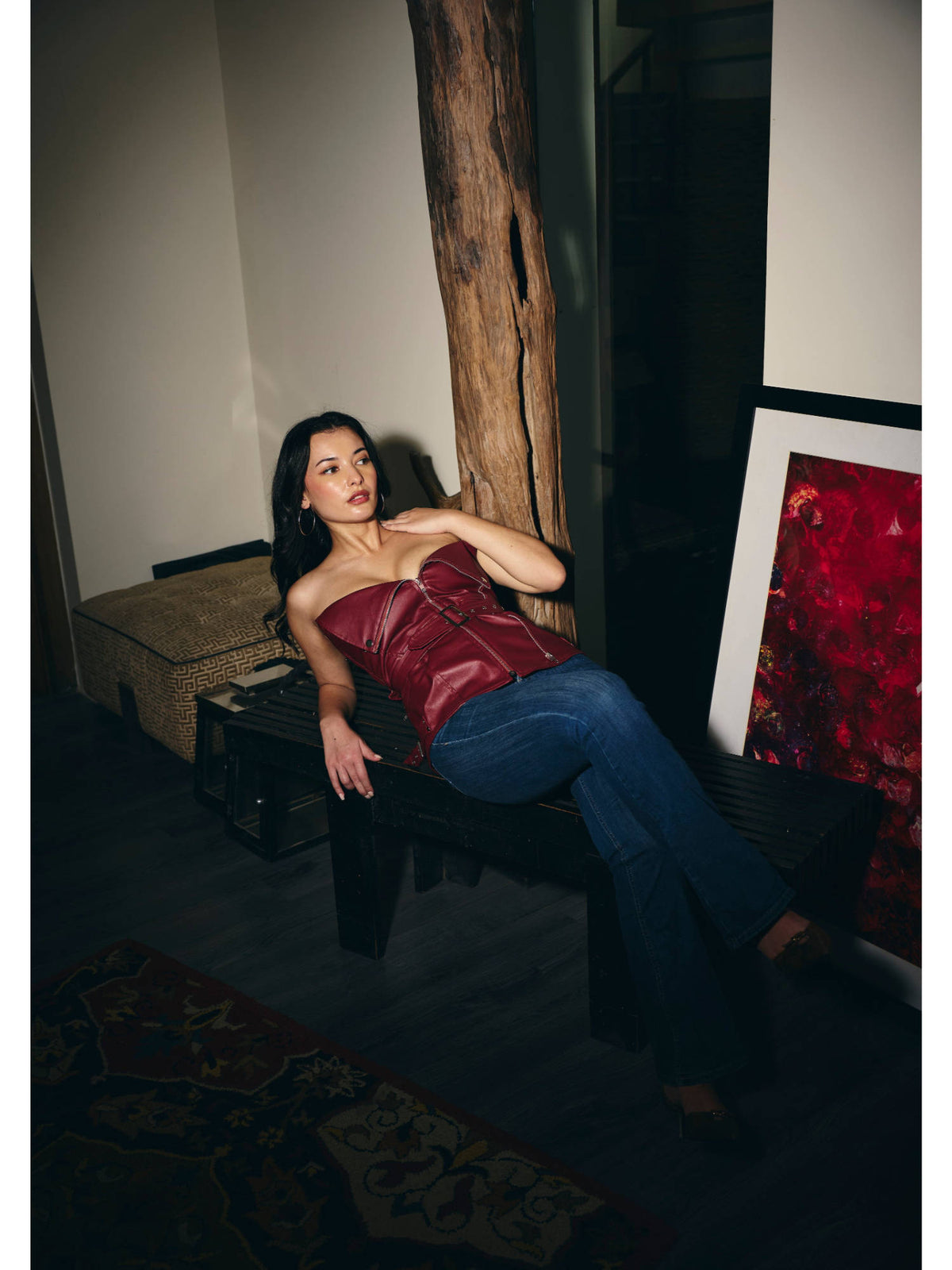 Women Red hot Rodeo Top | TT90 - view 7