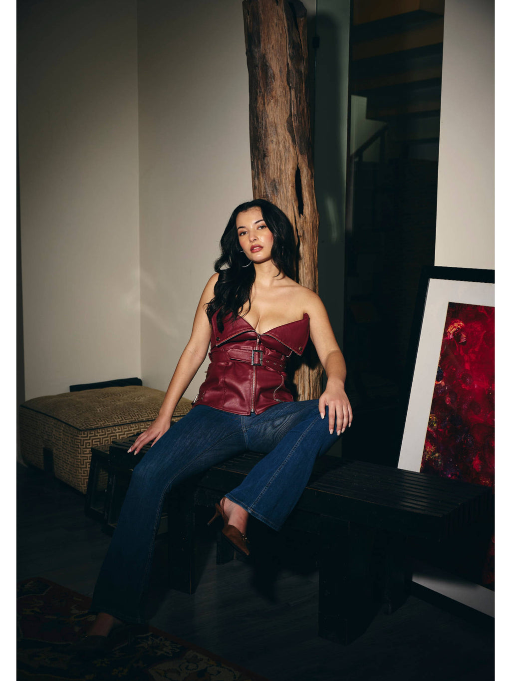 Women Red hot Rodeo Top | TT90 - view 9