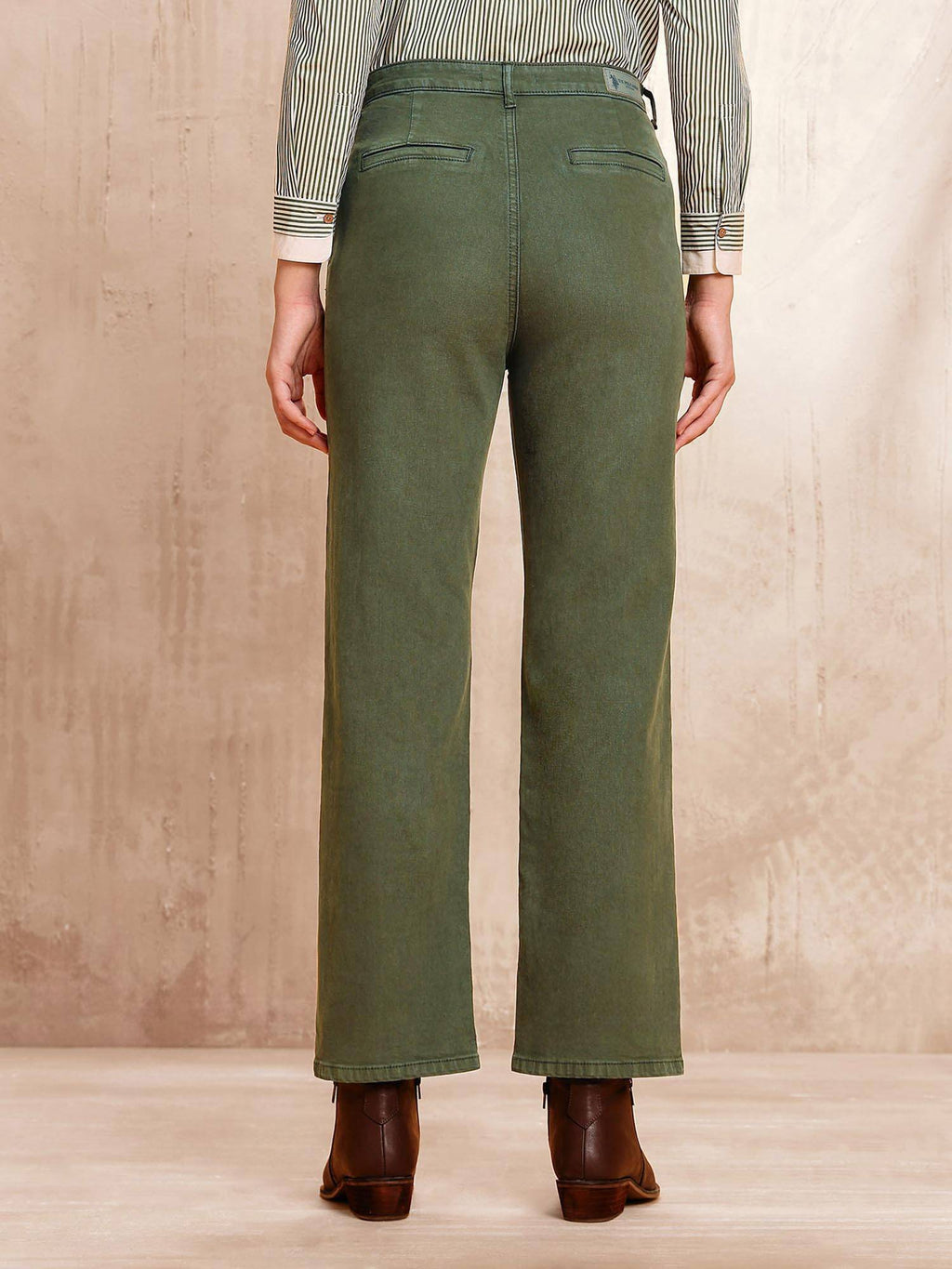 Green High Rise Straight Fit Jeans | ST23 - view 5