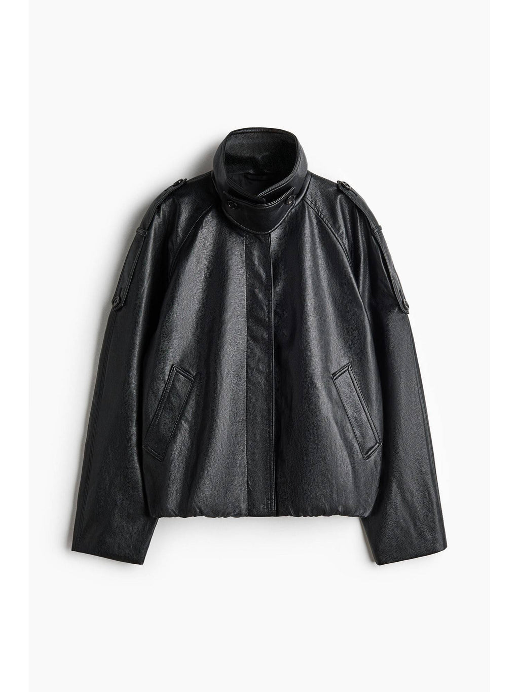 Women Black Oversized Coated Jacket | JC78 - view 6