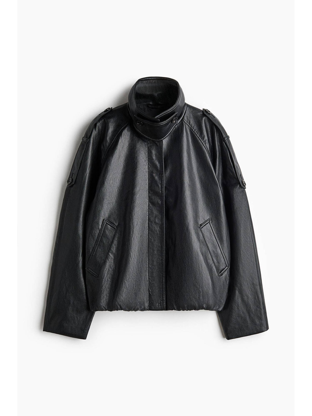 Women Black Oversized Coated Jacket | JC78 - view 6