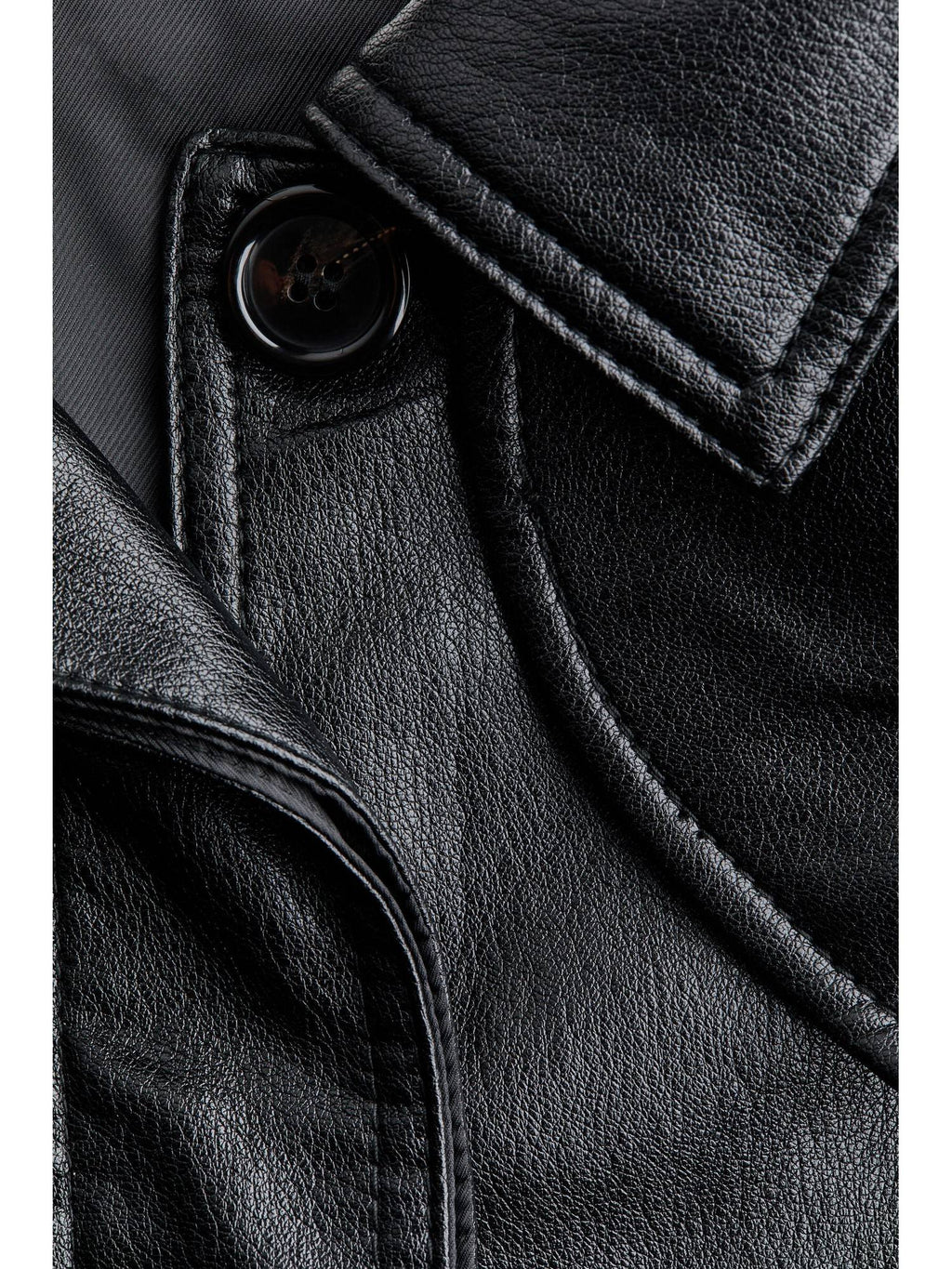 Women Black Oversized Coated Jacket | JC78 - view 7